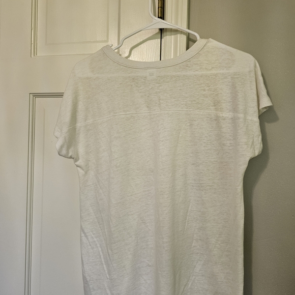 Old Navy Cream Short Sleeve Henley Top - Picture 3 of 4
